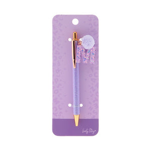 Caneta com letra Lovely Story — Roxo / M