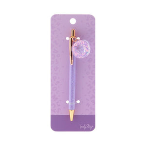 Caneta com letra Lovely Story — Roxo / O