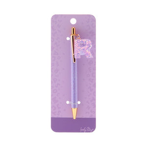 Caneta com letra Lovely Story — Roxo / R