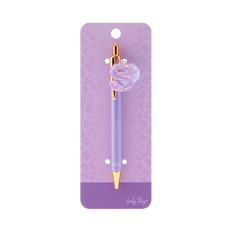 Caneta com letra Lovely Story — Roxo / S