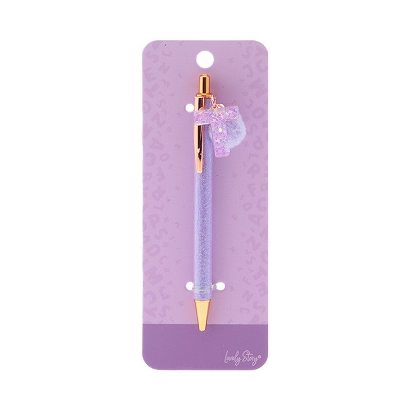 Caneta com letra Lovely Story — Roxo / T