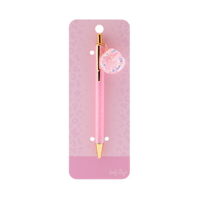Caneta com letra Lovely Story — Rosa / G