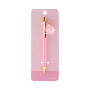 Caneta com letra Lovely Story — Rosa / I