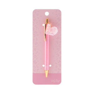 Caneta com letra Lovely Story — Rosa / L
