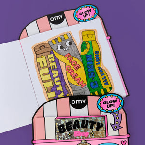Livro de Colorir com Autocolantes OMY Beauty Shop - detalhe 2