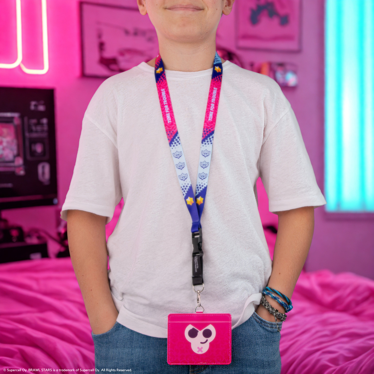 Fita de Pescoço com Porta-Cartões Brawl Stars Colt
