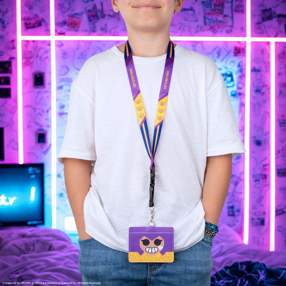 Fita de Pescoço com Porta-Cartões Brawl Stars Shelly