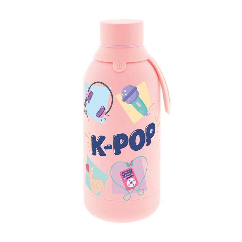 Garrafa Térmica 500ML K-Pop Pink