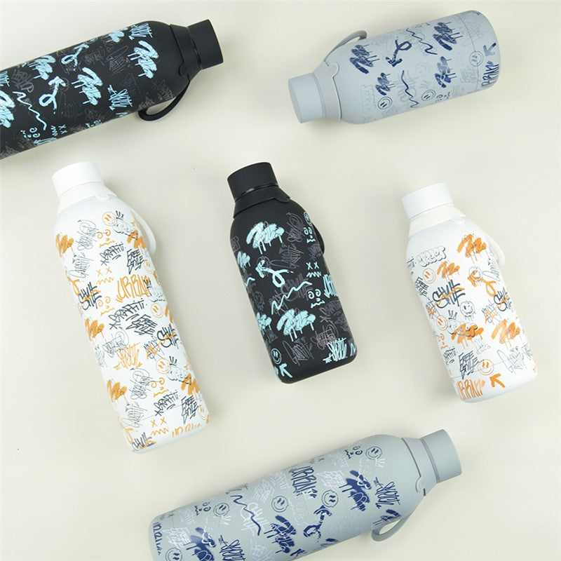 Garrafa térmica 500ML Black Urban Graffiti