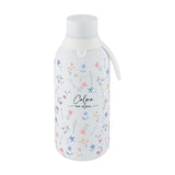 Garrafa térmica com interior cerâmico 500 ml Lovely Story – Calma Na Alma – Branco gelo — Ref. BTC2648BL-5PT