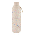 Garrafa térmica com interior cerâmico 750 ml Lovely Story – Floresce – Areia — Ref. BTC2648SD-7PT