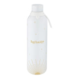 Garrafa térmica com interior cerâmico 750 ml Lovely Story – Infinito – Branco gelo — Ref. BTC2652BL-7