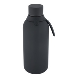 Garrafa térmica com interior cerâmico Áurea – Lisa – 500 ml · Preto
