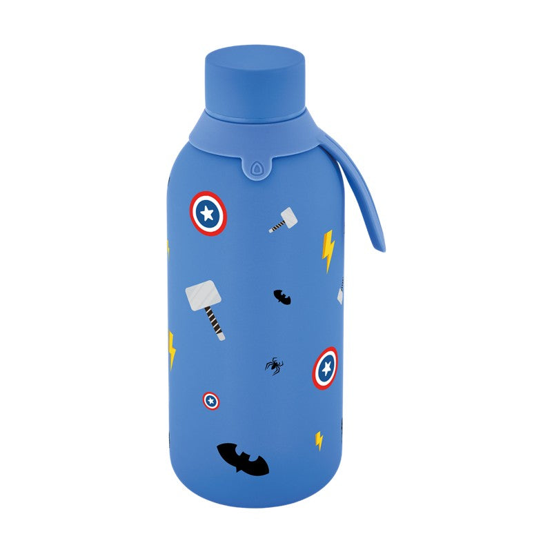 Garrafa térmica com interior cerâmico 500 ml Áurea – Hero Squad – Azul Mazarine — Ref. BTC5075MZ