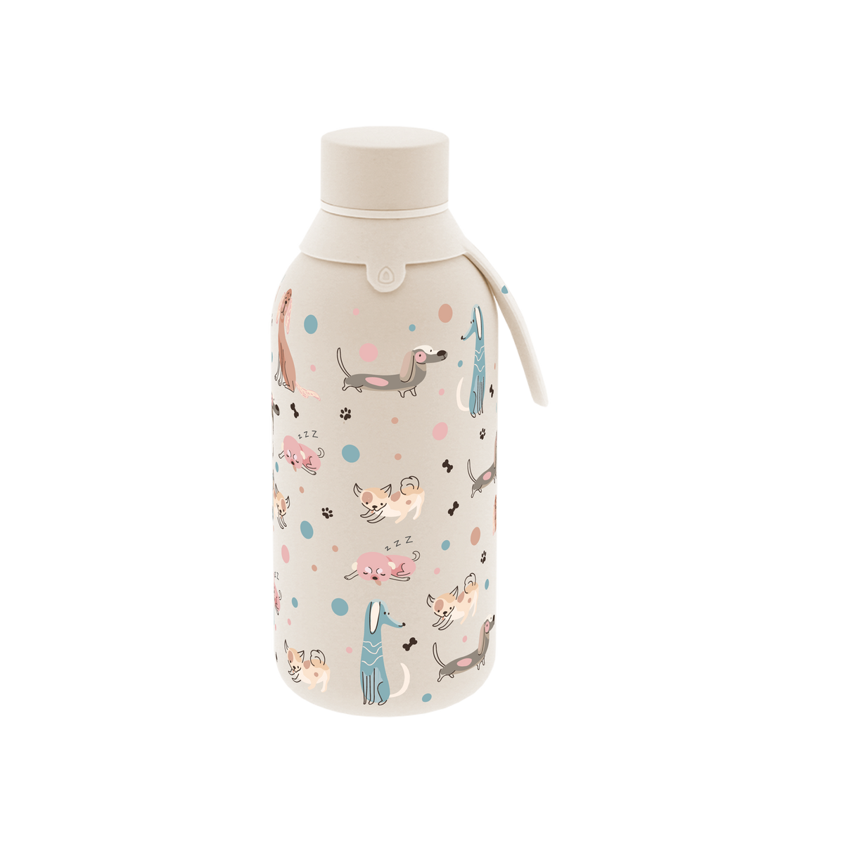Garrafa térmica com interior cerâmico Áurea – Dot & Woof – 500 ml · Verde esmeralda