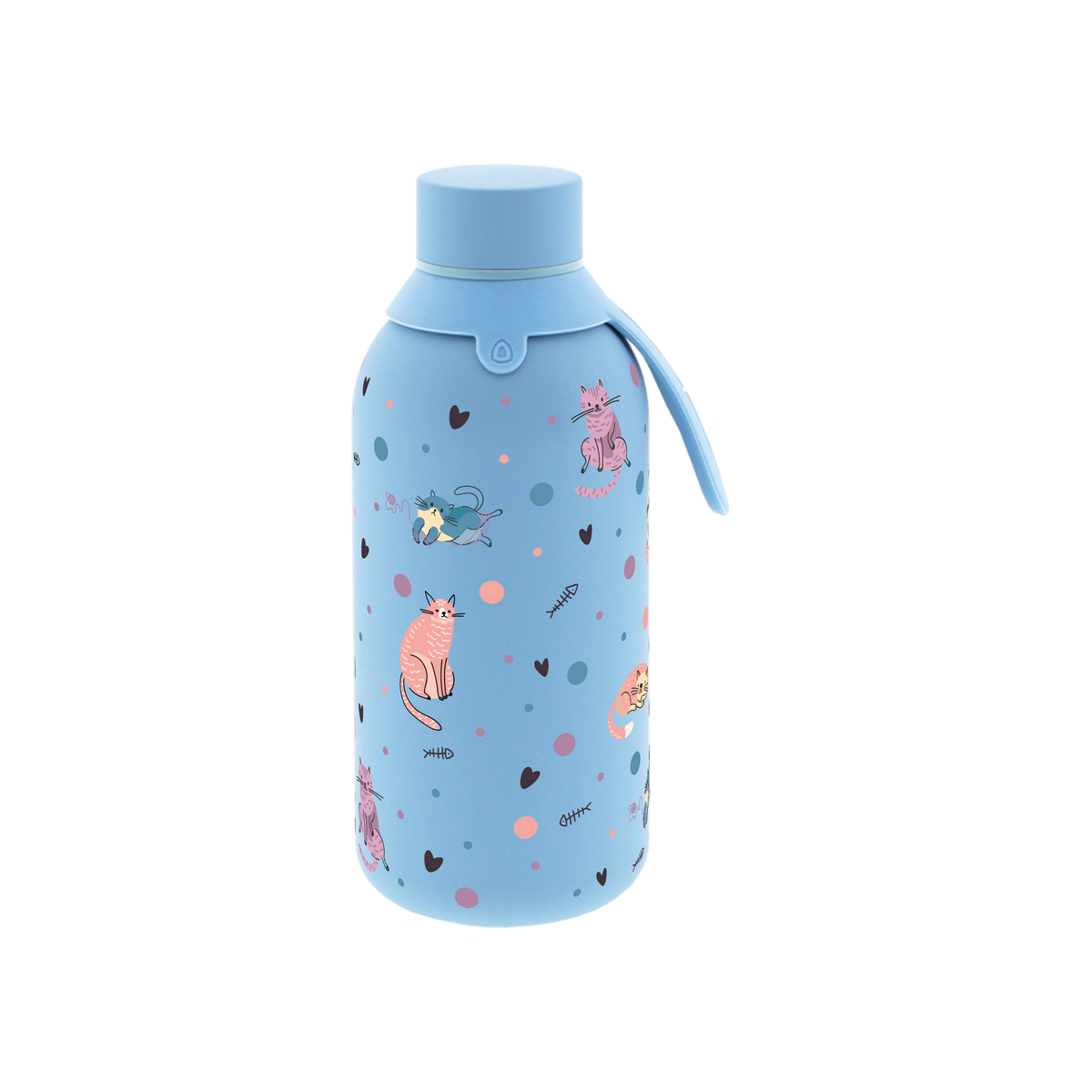 Garrafa térmica com interior cerâmico Áurea – Dot & Meow – 500 ml · Azul petróleo