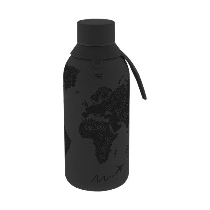 Garrafa térmica interior cerâmica 500ML - Sketch Maps - Black