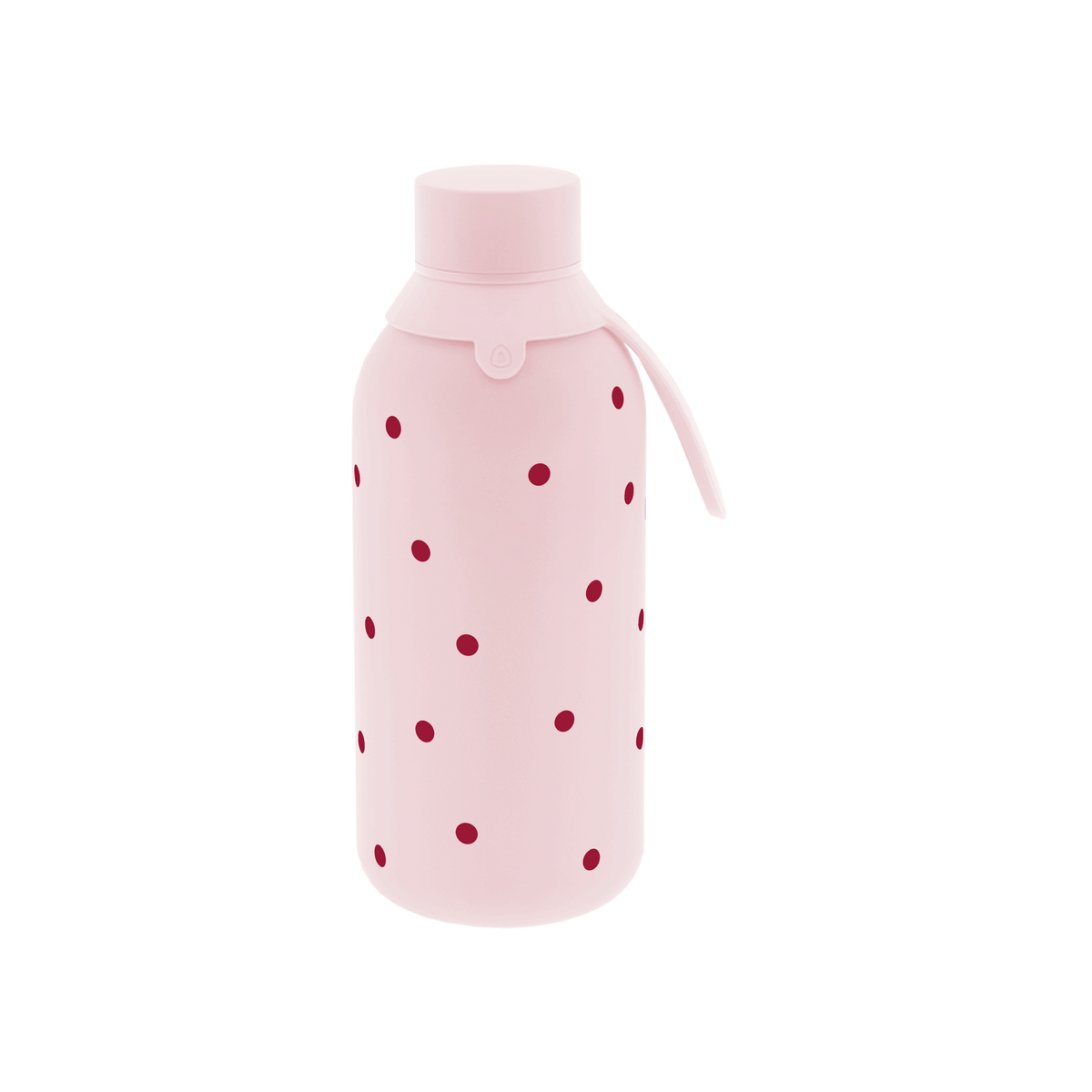 Garrafa térmica com interior cerâmico Áurea – Petite Dots – 500 ml · Rosa