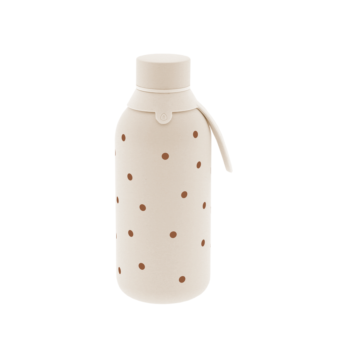 Garrafa térmica com interior cerâmico Áurea – Petite Dots – 500 ml · Areia