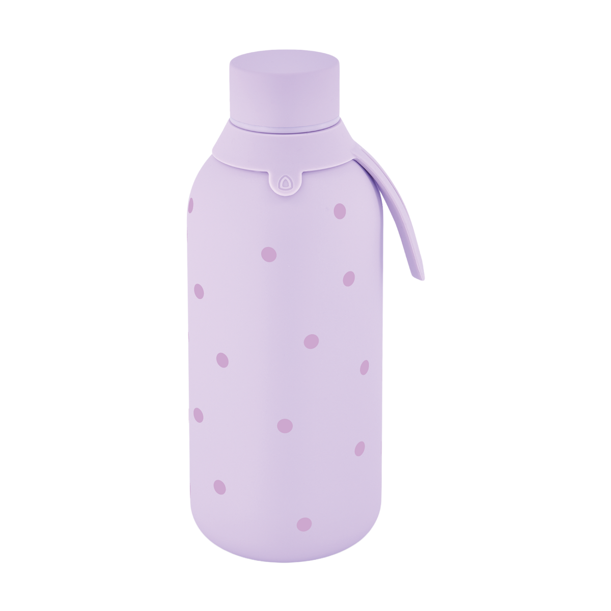 Garrafa térmica com interior cerâmico Áurea – Pastel Dots – 500 ml · Lilás