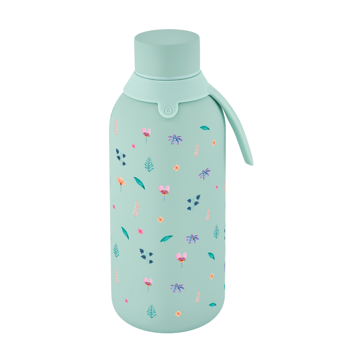 Garrafa térmica com interior cerâmico Áurea – Little Bloom – 500 ml · Menta