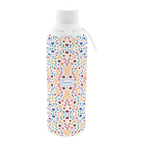 Garrafa térmica com interior cerâmico Áurea – Floral Essence – 750 ml · Branco gelo · Essence