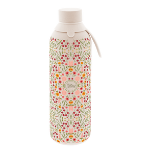 Garrafa térmica com interior cerâmico Áurea – Floral Essence – 750 ml · Areia · Glow