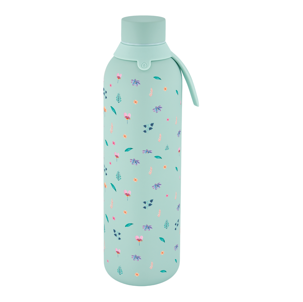 Garrafa térmica com interior cerâmico Áurea – Little Bloom – 750 ml · Menta