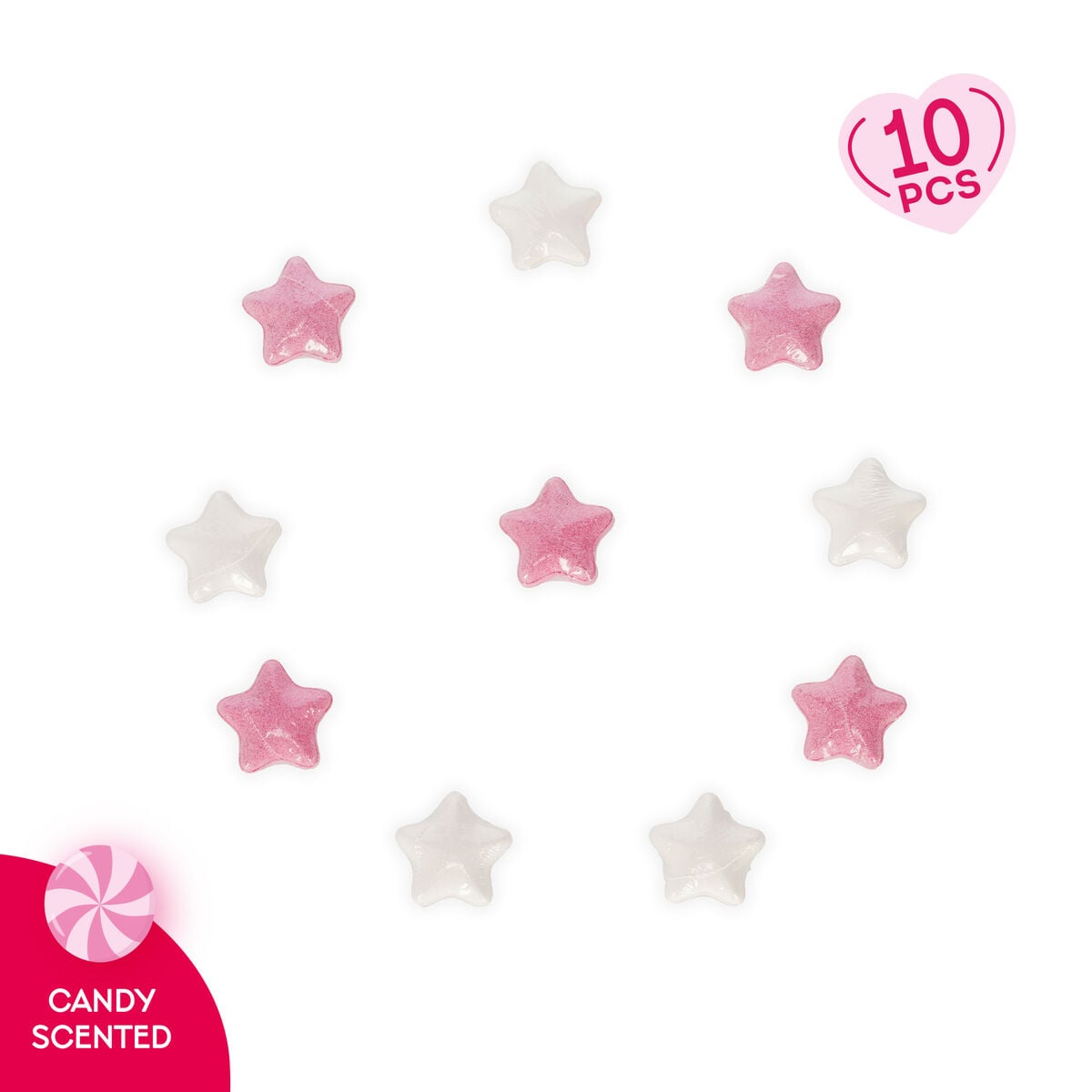 Conjunto de 10 Bombas de Banho de Natal Legami – Estrelas