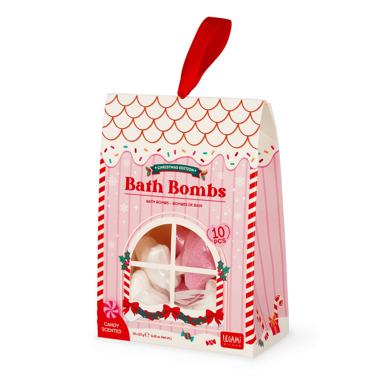 Conjunto de 10 Bombas de Banho de Natal Legami – Estrelas