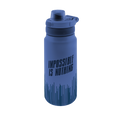 Garrafa térmica Sport 750 ml Áurea – Impossible is Nothing – Azul Mazarine