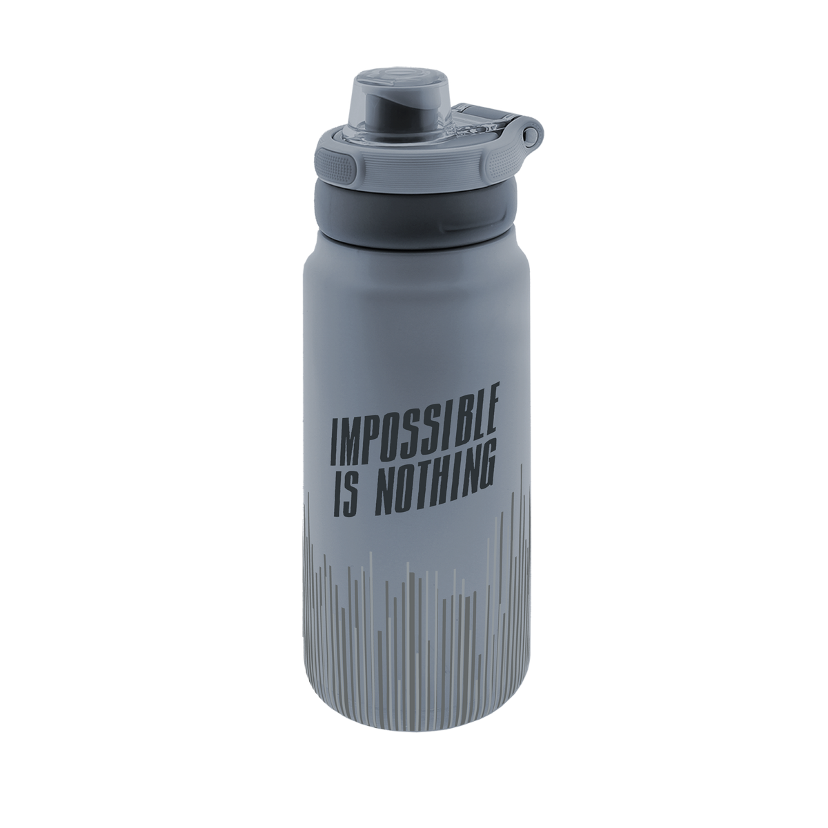 Garrafa térmica Sport 750 ml Áurea – Impossible is Nothing – Cinzento