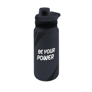 Garrafa térmica Sport 750 ml Áurea – Be Your Power – Preto