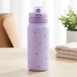 Garrafa térmica Sport 750 ml Áurea – Pastel Dots – Lilás