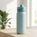 Garrafa térmica Sport 750 ml Áurea – Pastel Dots – Verde esmeralda