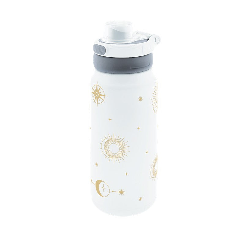 Garrafa térmica Sport 750 ml Lovely Story – Cosmic Energy – Branco gelo — Ref. BTS2652BL