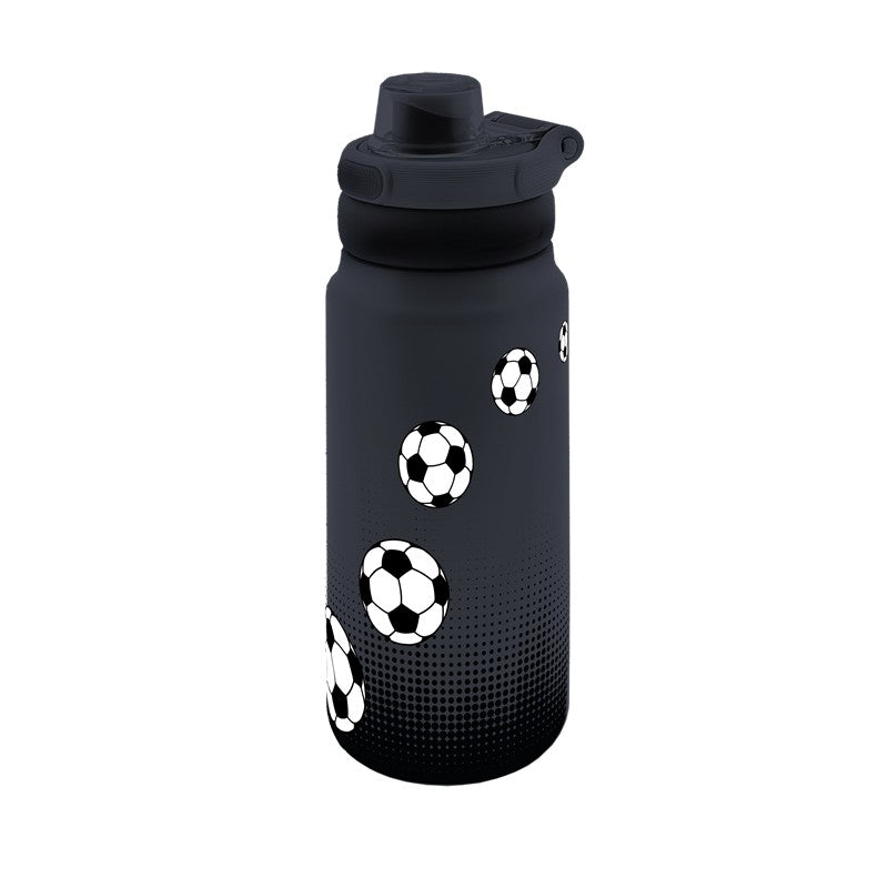 Garrafa térmica Sport 750 ml Lovely Story – Football Match – Preto — Ref. BTS2654NG