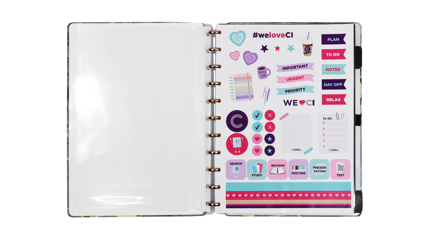 Caderno Inteligente A5 mármore Onyx