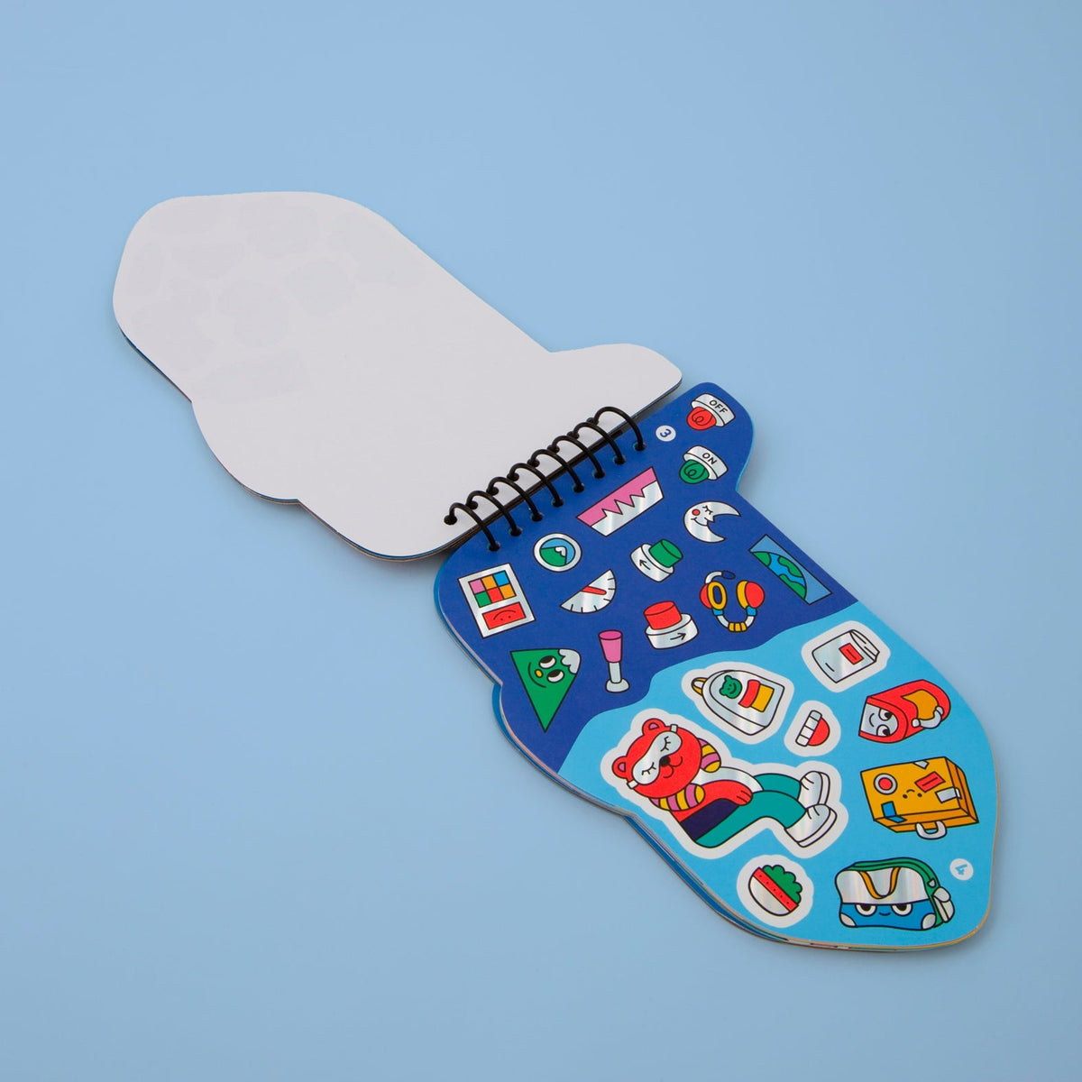 Caderno de Atividades com Autocolantes OMY Vroom / Plane - detalhe 2