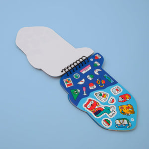 Caderno de Atividades com Autocolantes OMY Vroom / Plane - detalhe 2