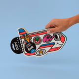Caderno de Atividades com Autocolantes OMY Vroom / Plane