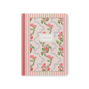 Caderno Cath Kidston B6 Rose Flutter Stripe