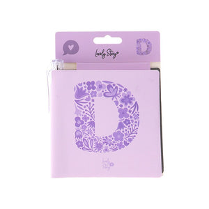Caderno com letra e caneta Lovely Story — Roxo / D