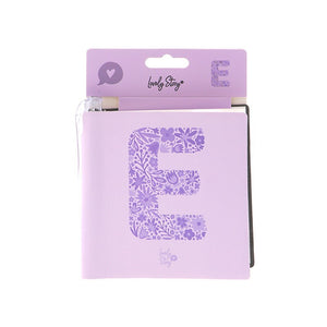 Caderno com letra e caneta Lovely Story — Roxo / E