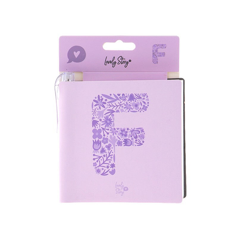 Caderno com letra e caneta Lovely Story — Roxo / F