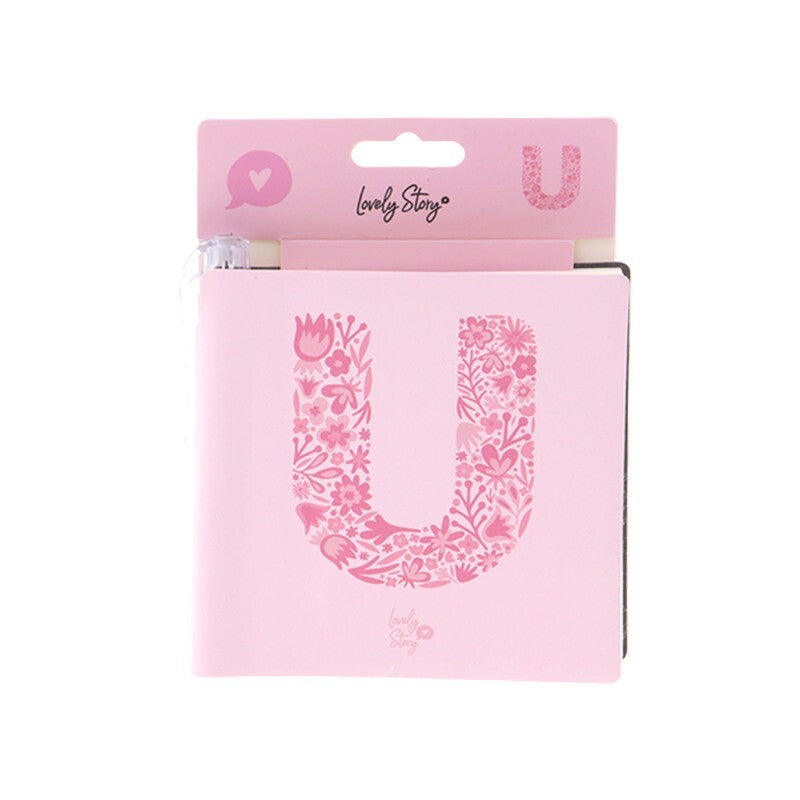 Caderno com letra e caneta Lovely Story — Rosa / U