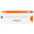Esferográfica Caran d'Ache 849 Popline com estojo — Laranja Fluo