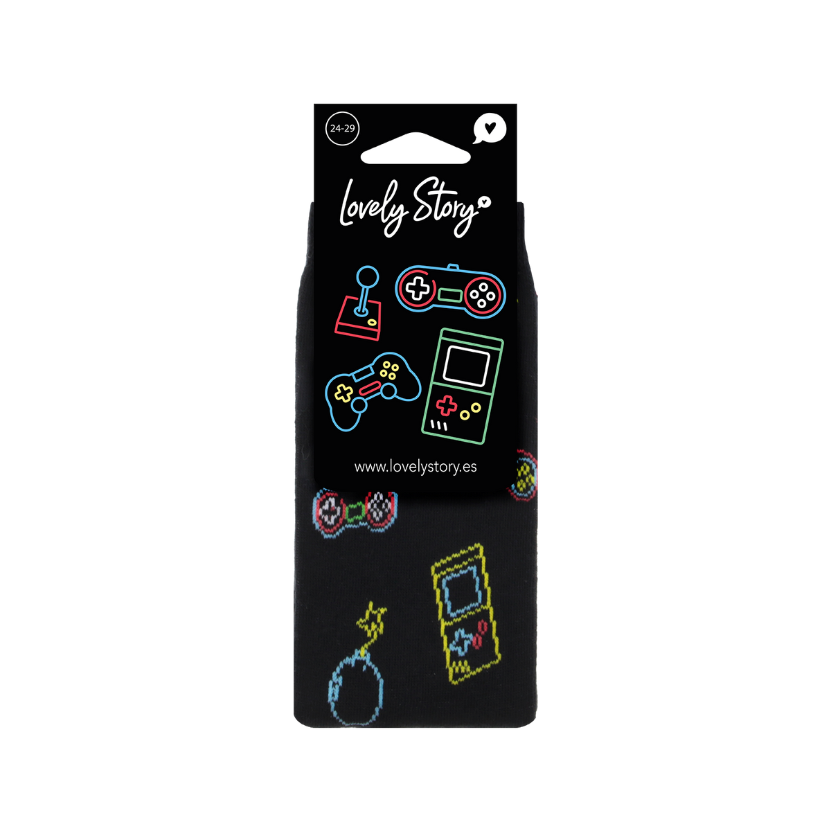 Meias Infantis Lovely Story Neon Blast – 24–29 – fotografia 5