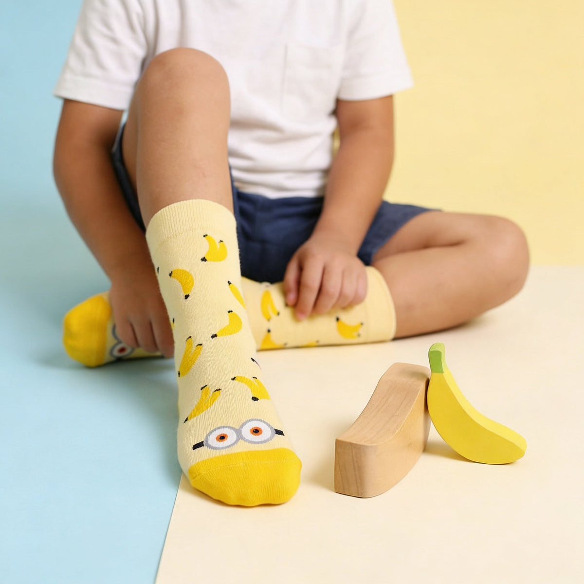 Meias Infantis Lovely Story Yellow Gang – 24–29 – fotografia 3
