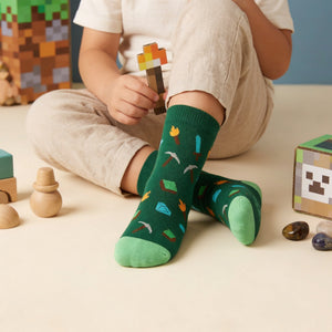 Meias Infantis Lovely Story Pixel Craft – 24–29 – fotografia 3